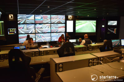 Les écran de surveillance de la direction de course du Circuit du Castellet