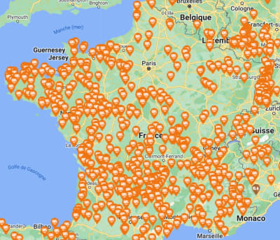 Le site Caramaps pour localiser les aires de service proches de vous