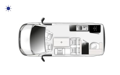 L'implantation jour du Westfalia Kepler One