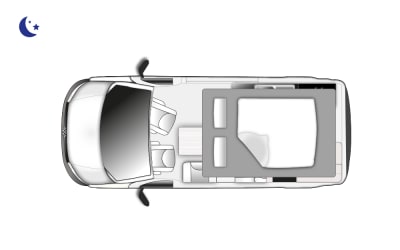 L'implantation nuit du Westfalia Kepler One