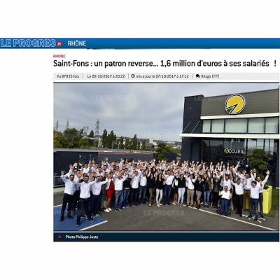 Article du journal Le Progrès pour les 25 ans de Starterre