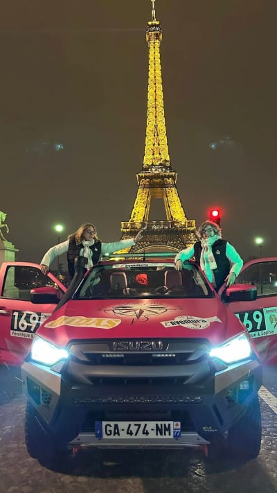 L'équipage Just'Elles à Paris