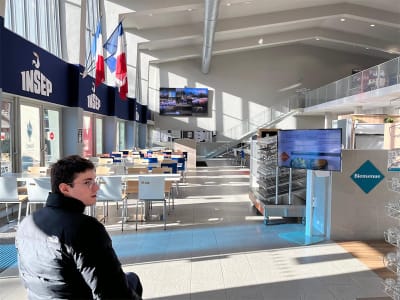 Quentin Fernandez-Anssoux à son arrivée à l'INSEP