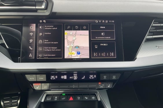 Audi A3 SPORTBACK NOUVELLE 45 TFSI E HYBRIDE RECHARGEABLE 272 S TRONIC 6 S LINE Blanc Arcona