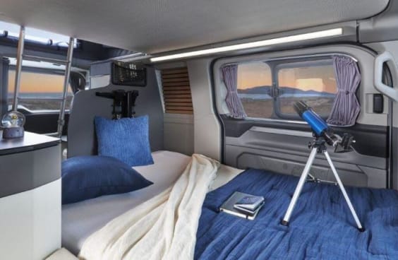 Campérêve CAP LAND FORD TRANSIT CUSTOM 2.0L 136 CV - BVA Gris Lunaire