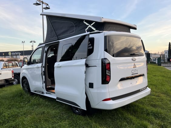 City by Campérêve CITYCAMP FORD TRANSIT CUSTOM 2.0L 136 CV BVA8 Blanc 