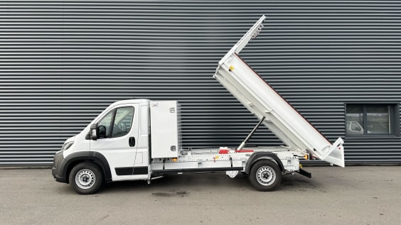 Fiat Ducato DUCATO L3 (L) 3.5 t Maxi 140ch Heavy Duty Benne Acier + Coffre JPM Blanc