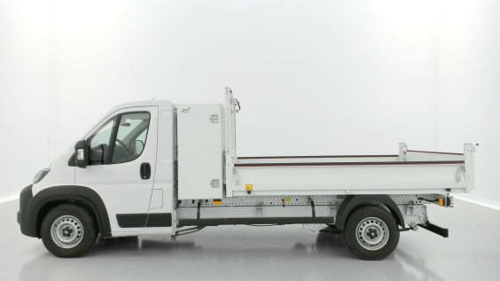 Fiat Ducato DUCATO L3 (L) 3.5 t Maxi 140ch Heavy Duty Benne Acier + Coffre JPM Blanc