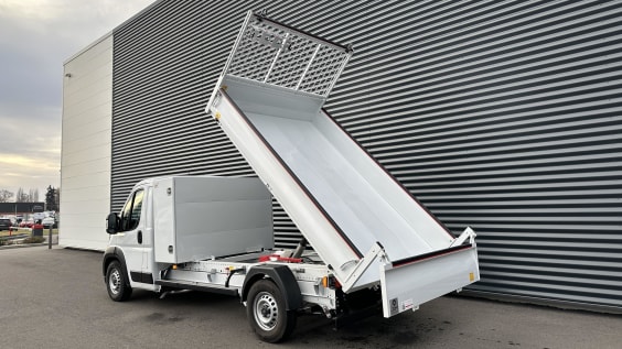 Fiat Ducato DUCATO L3 (L) 3.5 t Maxi 140ch Heavy Duty Benne Acier + Coffre JPM Blanc