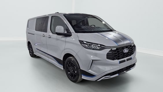 Ford Transit Custom Cabine Approfondie TRANSIT CUSTOM CA 320 L2H1 2.0 ECOBLUE 170 CH BVA8 SPORT Gris Matter