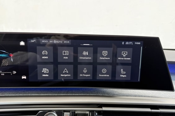 Peugeot 3008 1.2 hybrid 145 gt e-dcs6 Gris Titane - Toit Noir