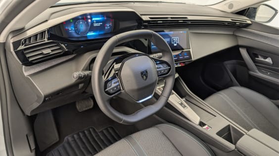 Peugeot 408 Hybrid 136 e-DCS6 Allure Blanc Okenite