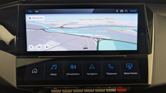 Peugeot 408 Hybrid 136 e-DCS6 Allure Blanc Okenite