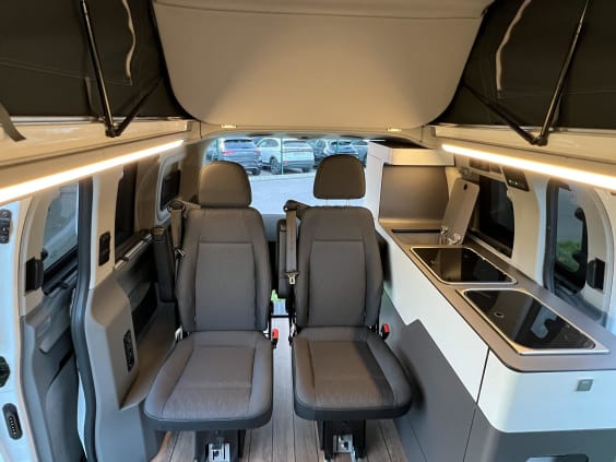 City by Campérêve CITYCAMP FORD TRANSIT CUSTOM 2.0L 136 CV BVA8 Blanc 