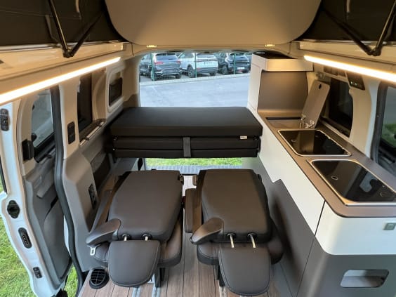 City by Campérêve CITYCAMP FORD TRANSIT CUSTOM 2.0L 136 CV BVA8 Blanc 