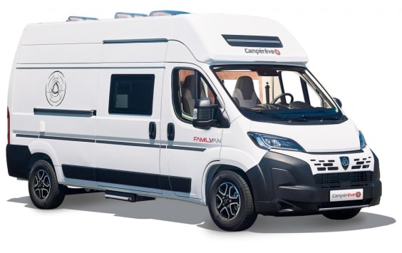 Campérêve FAMILY VAN FIAT DUCATO - 2.2 L - 140 CV - BVA Gris Expedition
