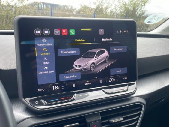 Seat Leon 2.0 TDI 115 BVM6 Business Blanc Neige Metal