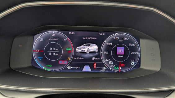 Seat Leon E-HYBRID 204 CH DSG6 FR Noir Minuit