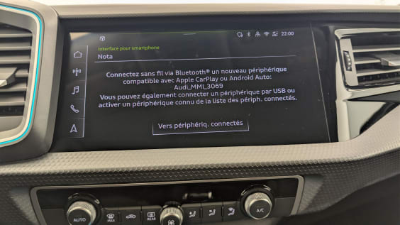 Audi A1 Sportback 30 TFSI 116 ch BVM6 Design Blanc Glacier/ Toit Noir