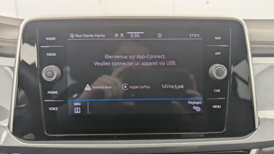 Volkswagen T-roc 1.0 TSI 110 START/STOP BVM6 STYLE Bleu Pétrole / Toit Noir (Z3a1)