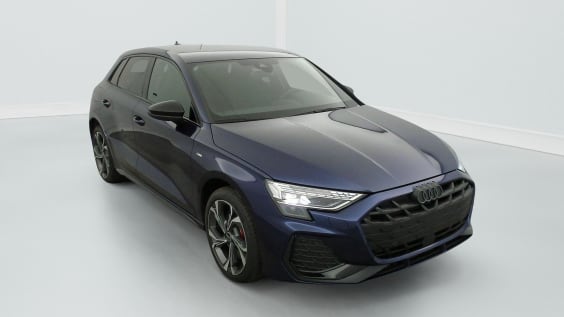 Audi A3 SPORTBACK 45 TFSI e Hybride rechargeable 272 S tronic 6 S line Bleu Navarre