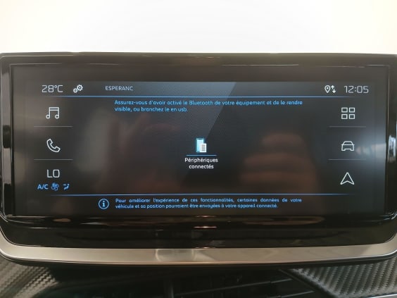 Peugeot 2008 Style Hybrid 145 ch e-DCS6 Noir