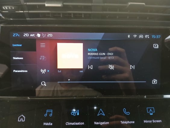 Peugeot 408 Allure Hybrid 145 ch e-DCS6 Noir