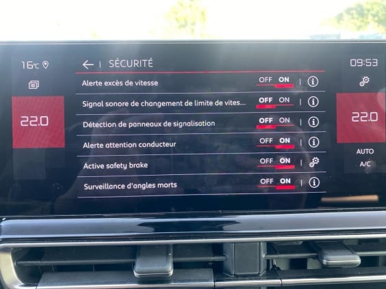 Citroën C5 Aircross 1.2 hybride 145 max boite automatique Bleu