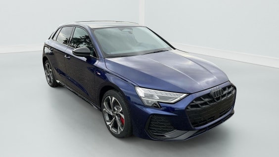 Audi A3 SPORTBACK NOUVELLE 45 TFSI E HYBRIDE RECHARGEABLE 272 S TRONIC 6 S LINE Bleu Navarre