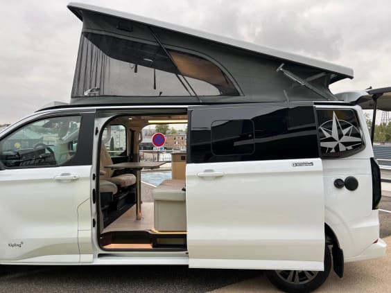 Westfalia KIPLING NOUVEAU FORD TRANSIT CUSTOM 170 CV 4X4  BVA8 Gris Lunaire 