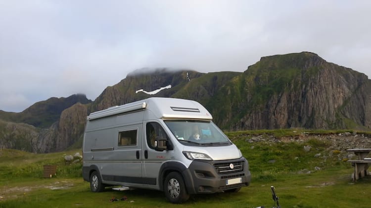 Aire de camping car Eggum, Norvège 