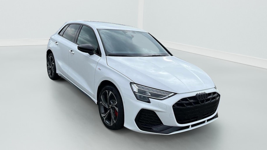 Audi A3 SPORTBACK NOUVELLE 45 TFSI E HYBRIDE RECHARGEABLE 272 S TRONIC 6 S LINE Blanc Arcona