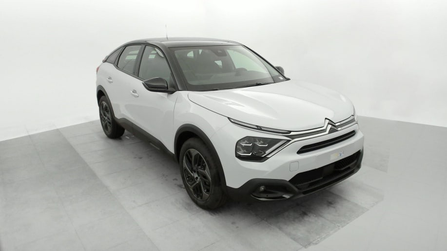 Citroën C4 PureTech 130 BVM6 Plus Blanc Okénite / Toit Noir