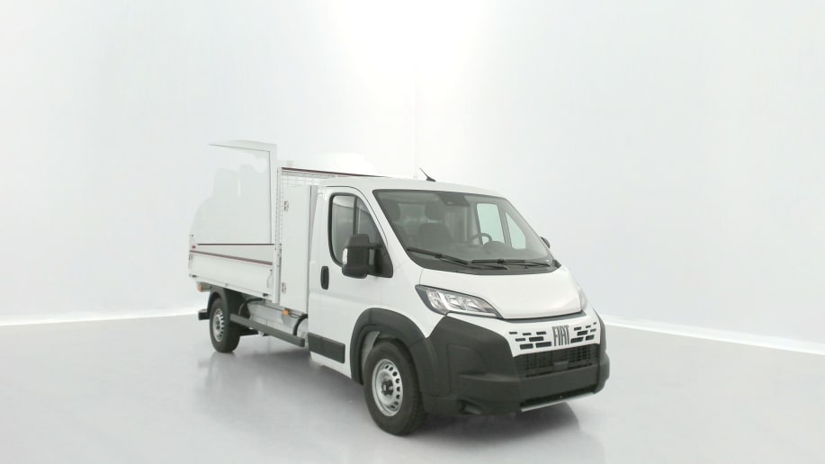 Fiat Ducato DUCATO L3 (L) 3.5 t Maxi 140ch Heavy Duty Benne Acier + Coffre JPM Blanc