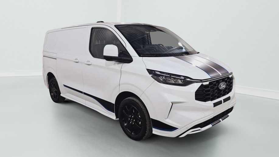 Ford Transit Custom Fourgon TRANSIT CUSTOM FGN 320 L1H1 2.0 ECOBLUE 170 CH BVA8 SPORT Blanc Glacier