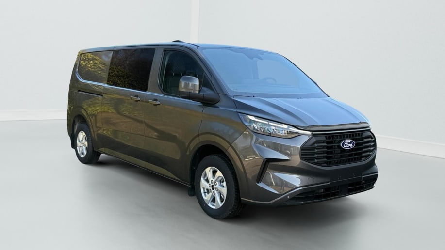Ford Transit Custom CABINE APPROFONDIE 320 L2H1 2.0 ECOBLUE 170 LIMITED BVA8 6PL Gris Magnetic