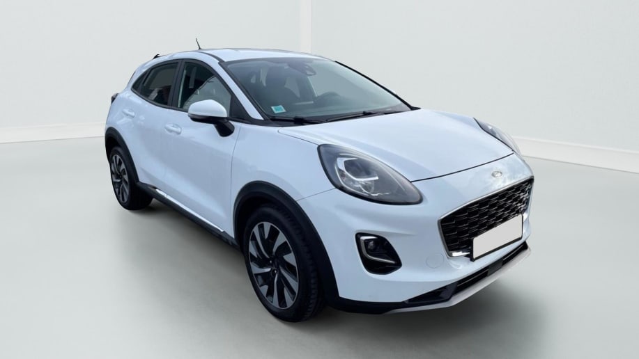 Ford PUMA 1.0 flexifuel 125 mhev titanium Blanc Glacier