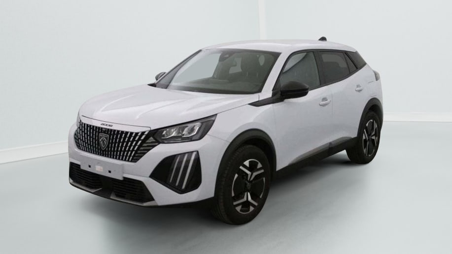 Peugeot 2008 NOUVEAU HYBRID 145 E-DCS6 ALLURE Blanc Okenite