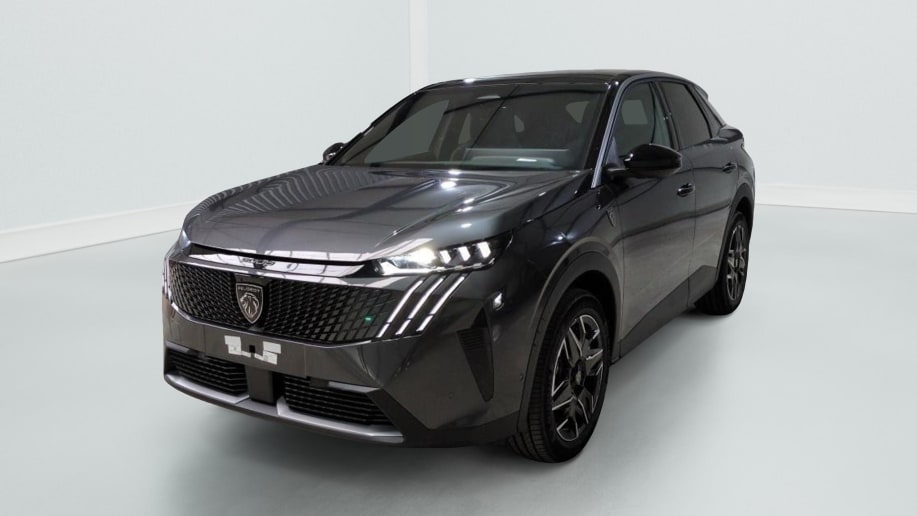 Peugeot 3008 Hybrid 145 e-DCS6 GT Gris Titane / Toit Noir