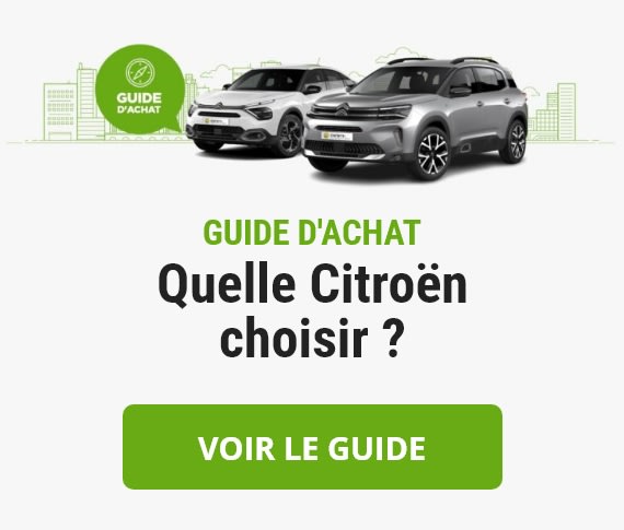 Lien ouvrant dans une nouvelle page le guide d'achat "Quelle Citroën choisir" 