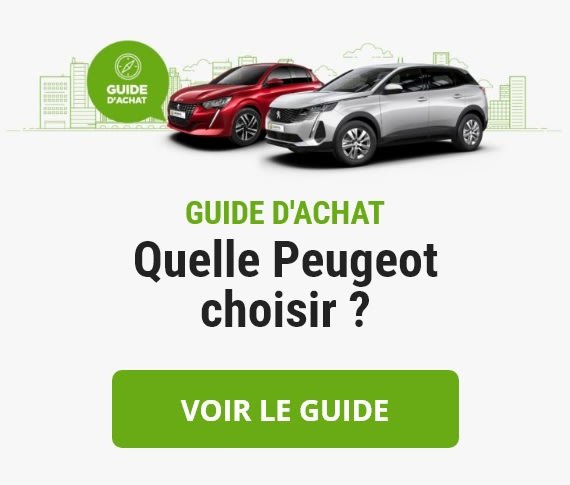 Lien ouvrant dans une nouvelle page le guide d'achat "Quelle Peugeot choisir" 