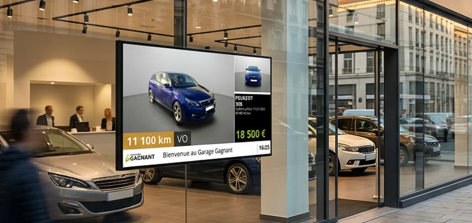 Diffusion d’annonces sur écran TV