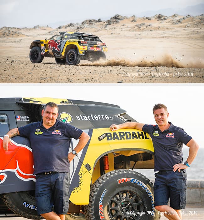 Starterre, partenaire du 3008 DKR PH Sport de Sébastien Loeb et Daniel Elena sur le Dakar
