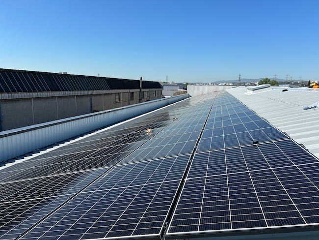 Installation de panneaux solaires