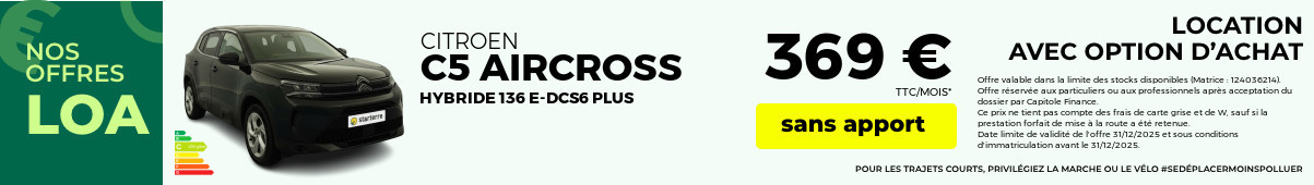Offre loa c5 aircross 2025