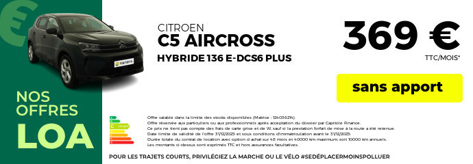 Offre loa c5 aircross 2025