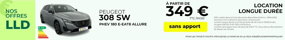Offre lld 308 sw phev