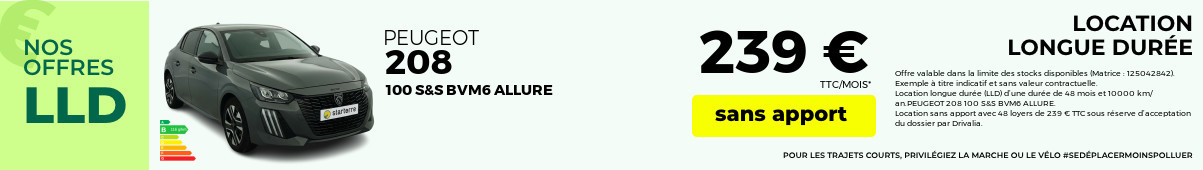 Offre lld peugeot 208 2025