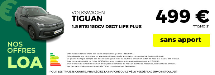 Offre loa tiguan 2025