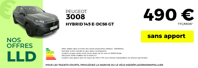 Offre lld peugeot 3008 2025